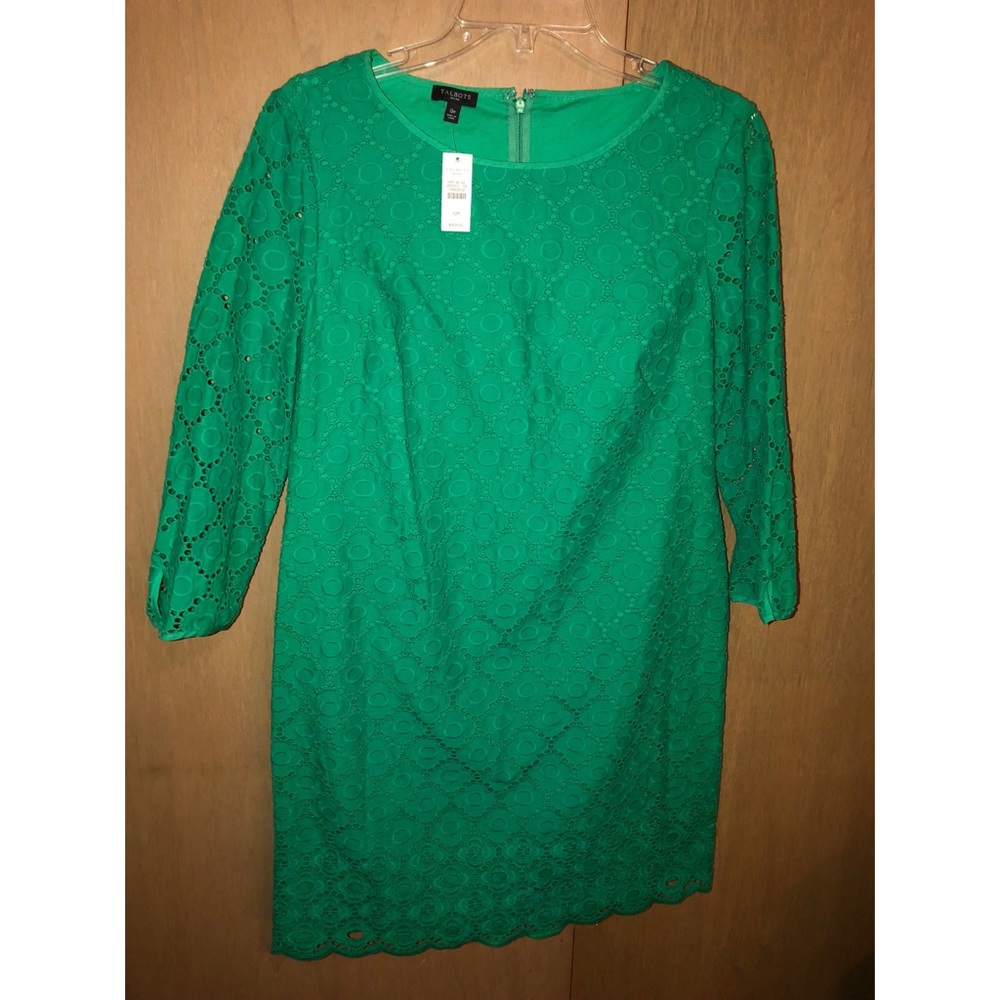 Green Talbots dress size 12P